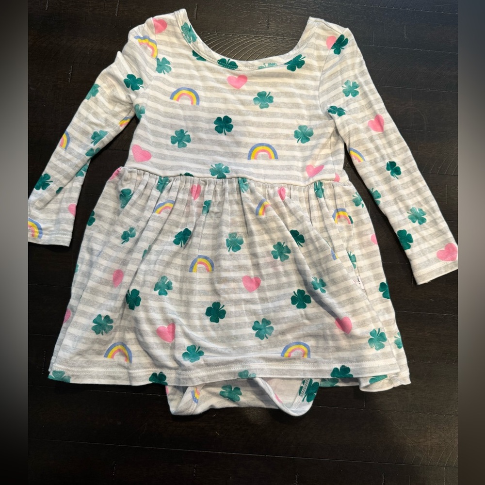 Little Sleepies 6-12 months Lucky 🍀 Charm Twirl dress